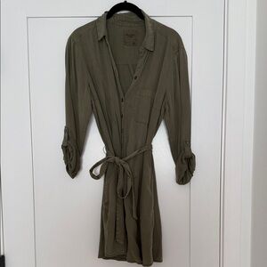 Abercrombie & Fitch Green Shirt Dress
